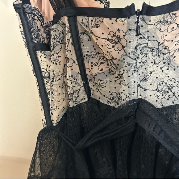 FOR LOVE & LEMONS Freya Slip Black Corset Tulle Dress - Picture 9 of 10